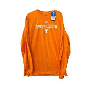 Adidas University of Tennessee, UT, Orange Long-Sleeve Tshirt Size XL